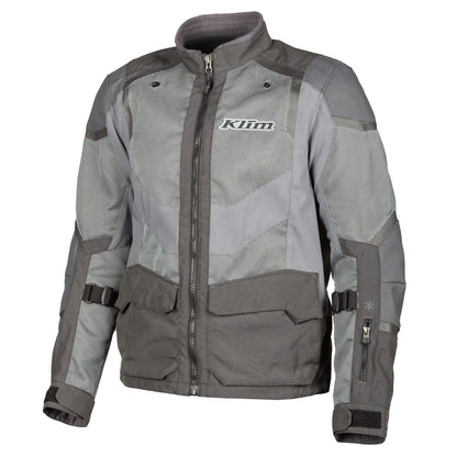 Klim Baja S4 Monument Gray Jacket for motorcycle front view