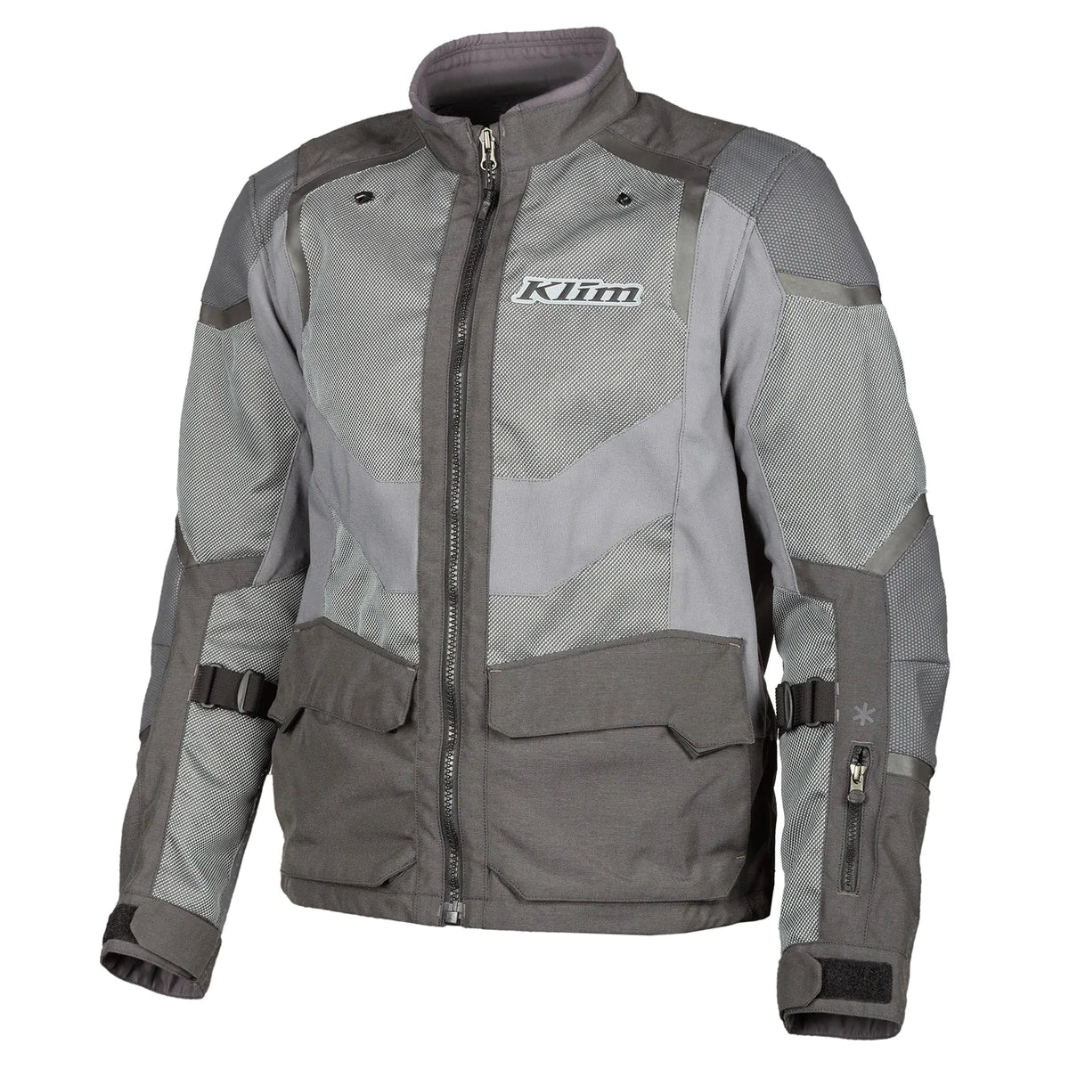 Klim Baja S4 Monument Gray Jacket for motorcycle front view