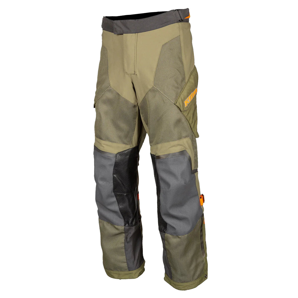 Klim Baja S4 Sage Strike Orange Pant for motorcycles front view
