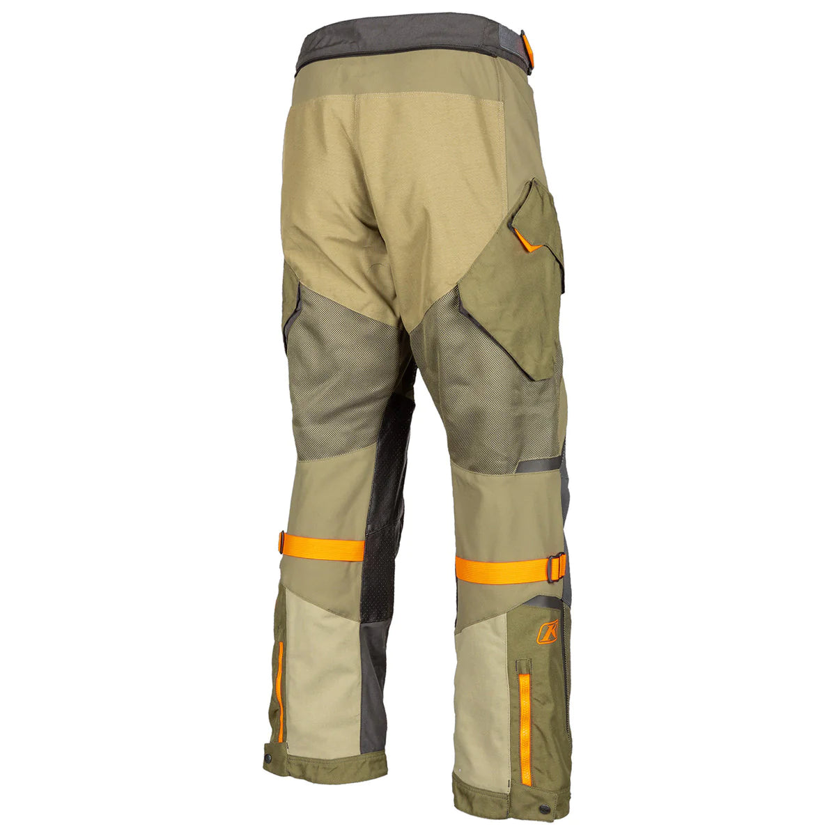 Klim Baja S4 Sage Strike Orange Pant for motorcycles back view
