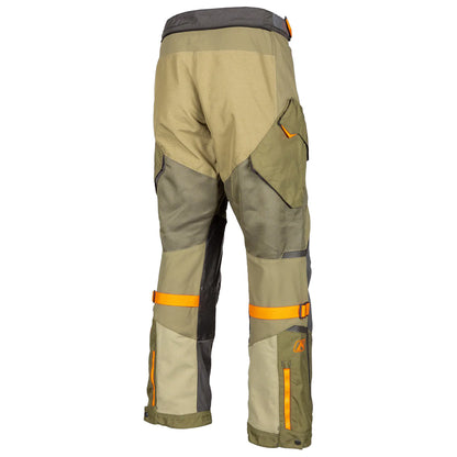 Klim Baja S4 Sage Strike Orange Pant for motorcycles back view