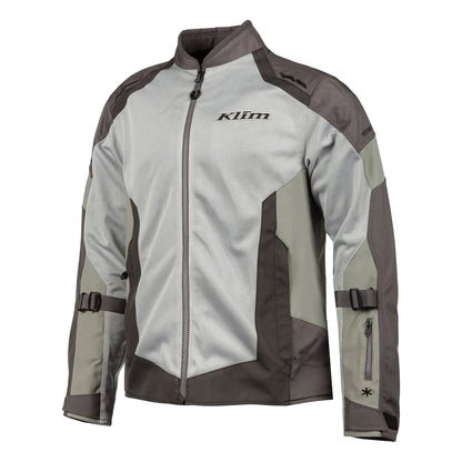 Klim Induction Cool Gray Jacket for motorcycle front view
