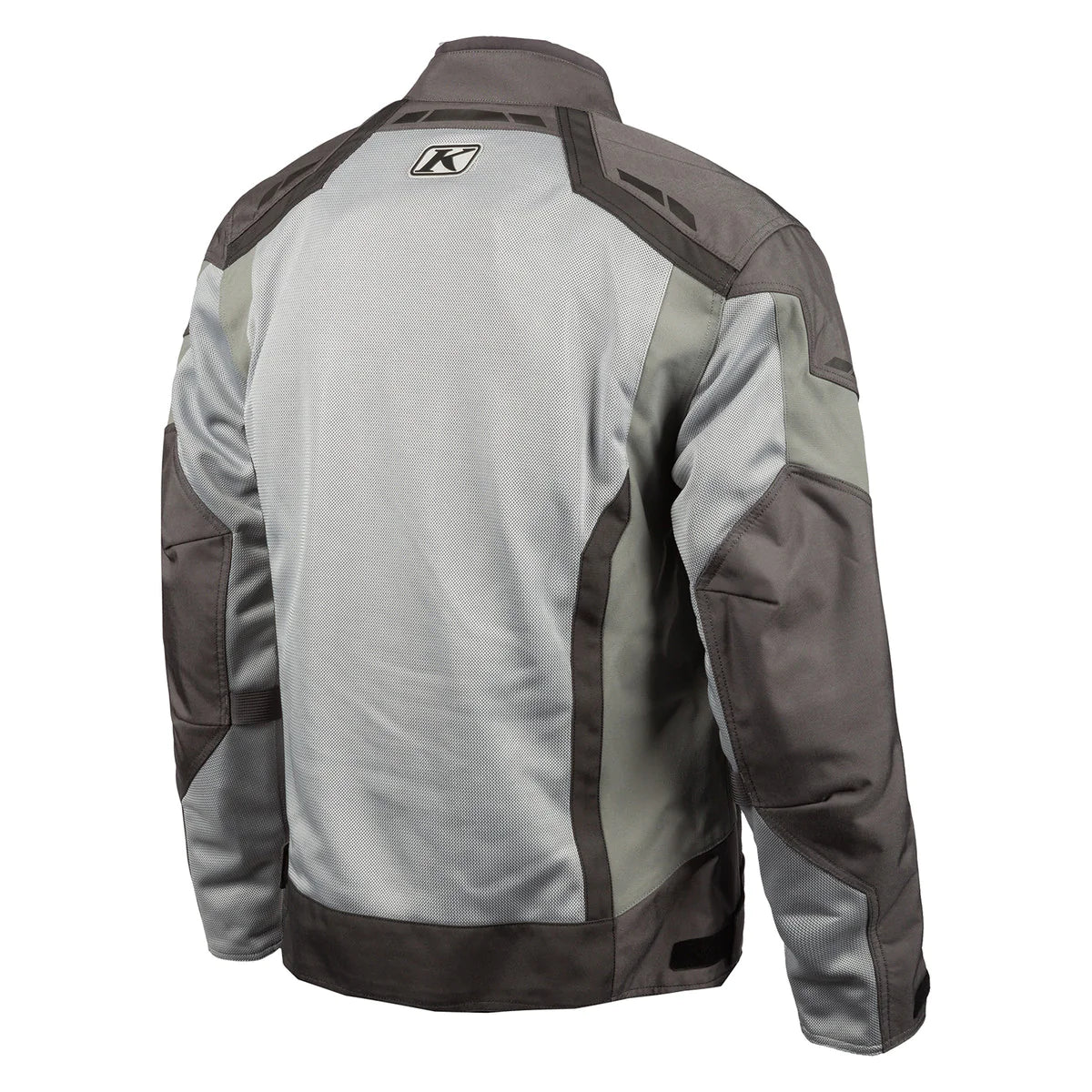 Klim Induction Cool Gray Jacket for motorcycle back view side