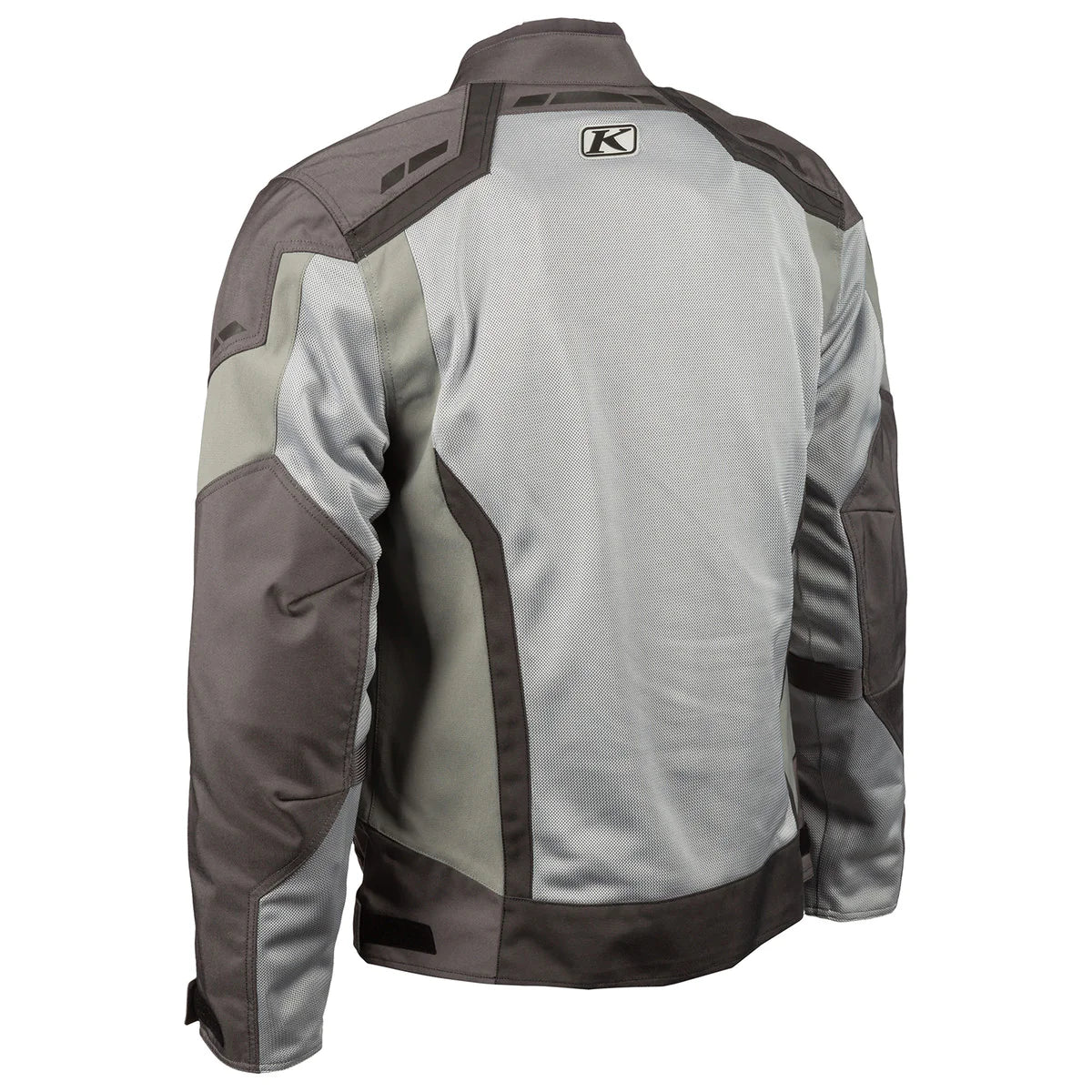 Klim Induction Cool Gray Jacket for motorcycle back left view