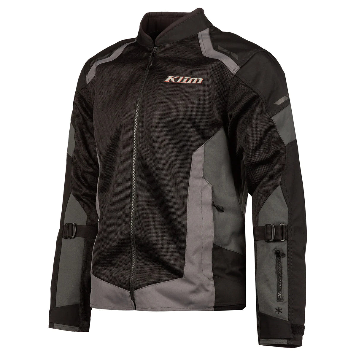 Klim Induction Stealth Black Jacket for motorcycle riding main photo