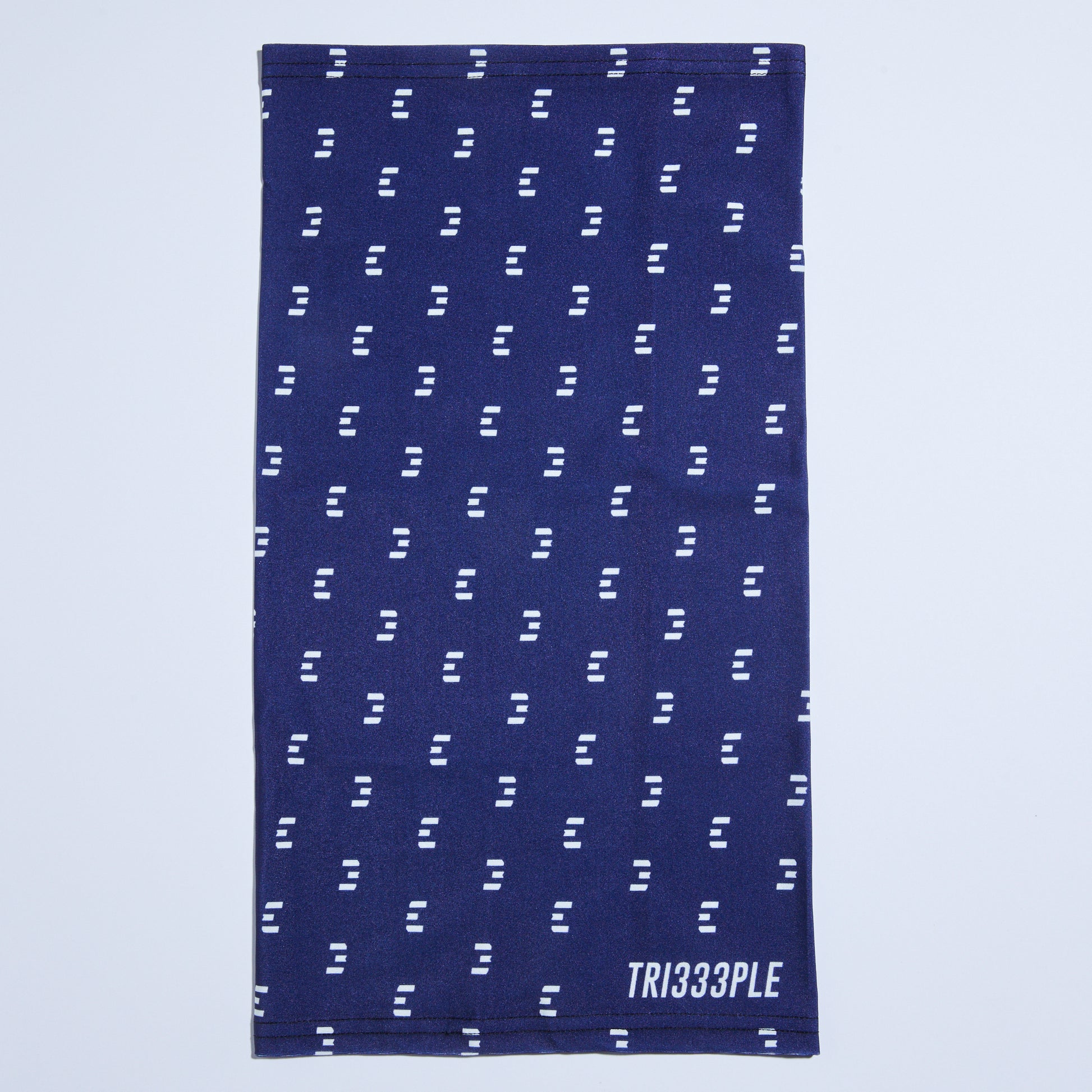 tri333ple lycra headbuff for motorcycle midnight blu material