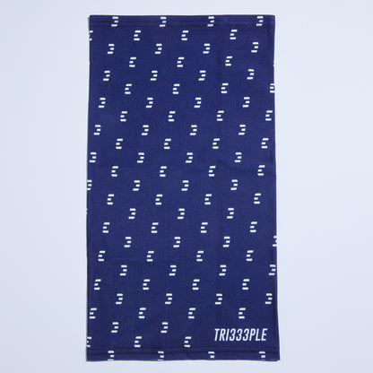 tri333ple lycra headbuff for motorcycle midnight blu material