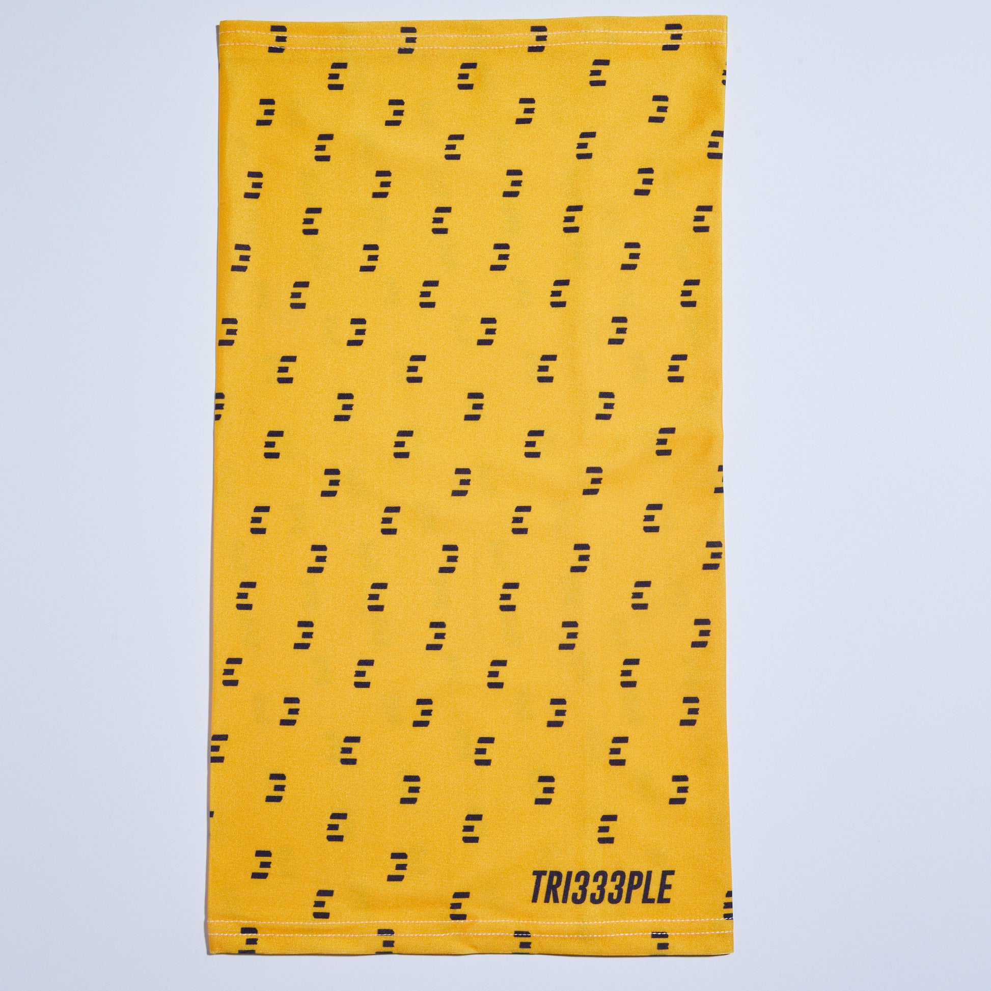 tri333ple lycra headbuff for motorcycle mustard bastard material