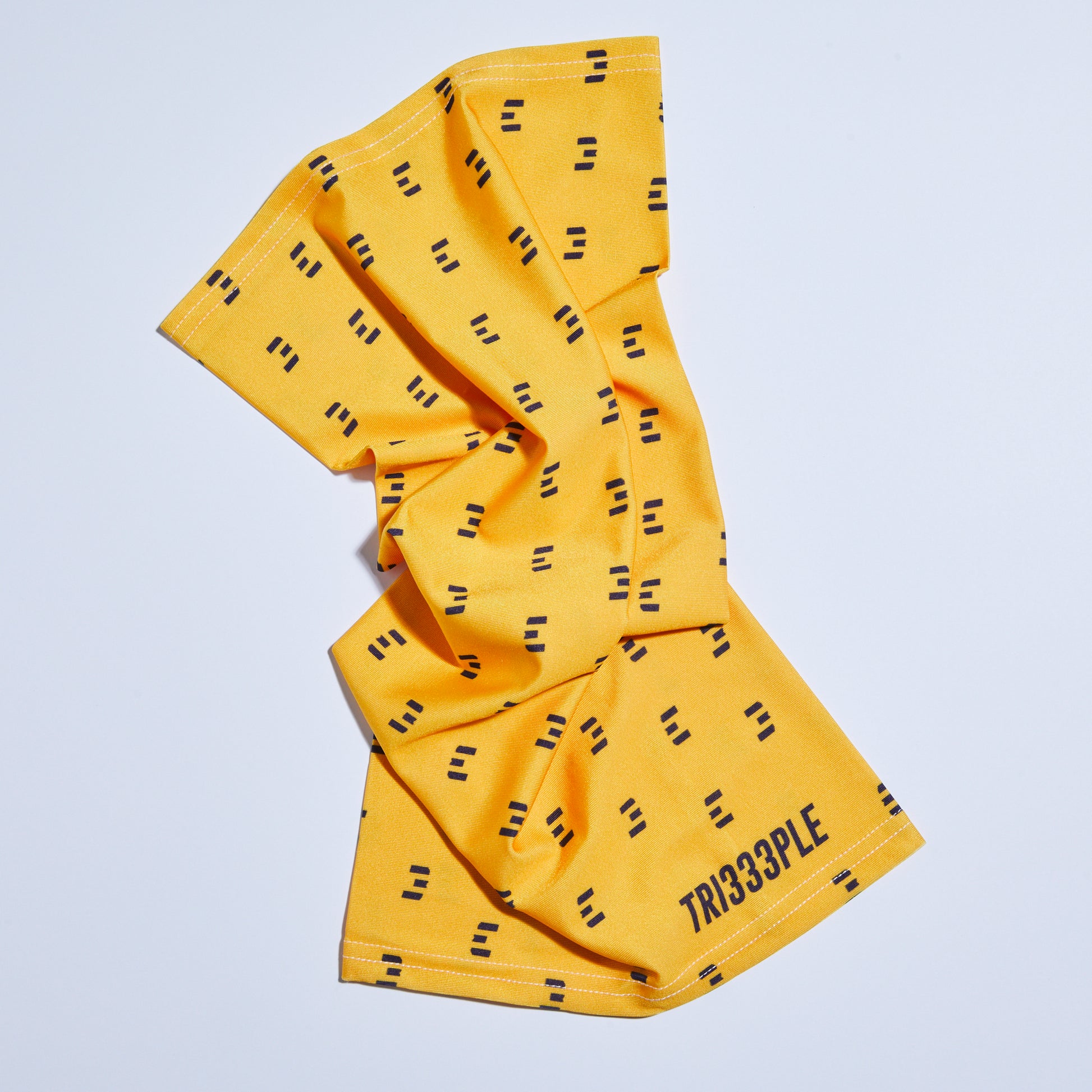 tri333ple lycra headbuff for motorcycle mustard bastard flexibility