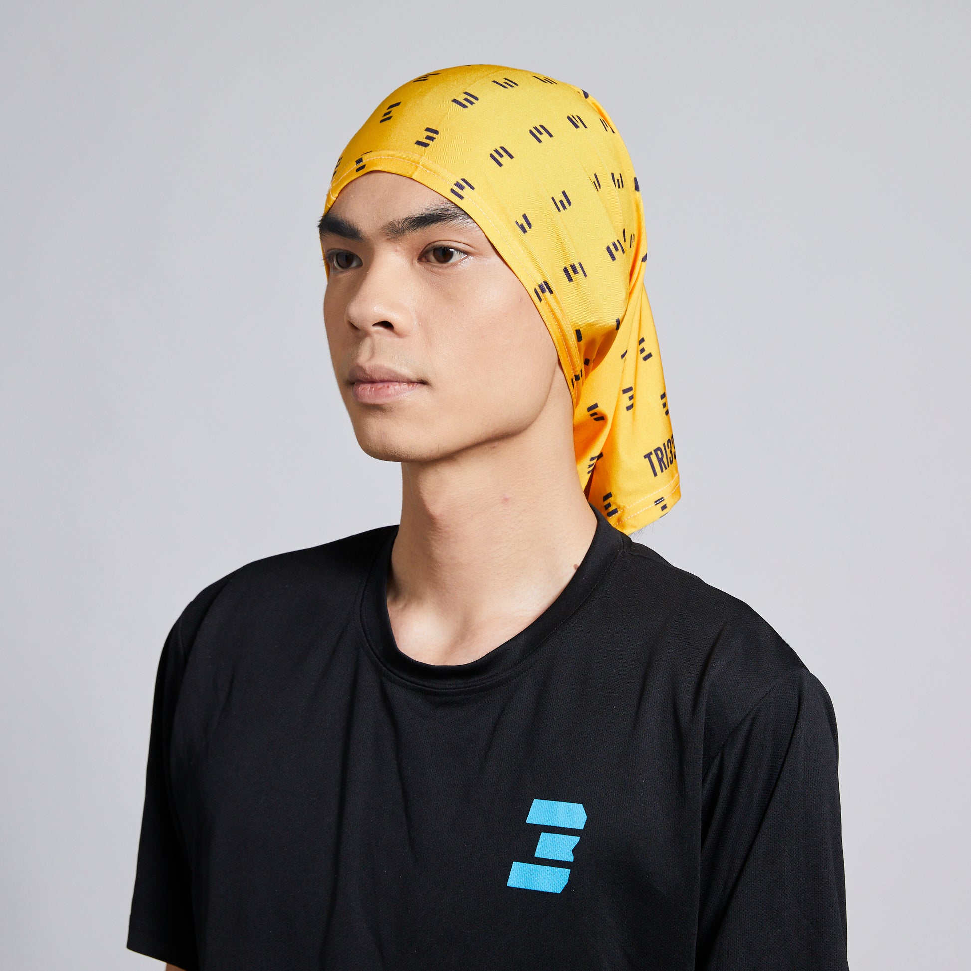 tri333ple lycra headbuff for motorcycle mustard bastard