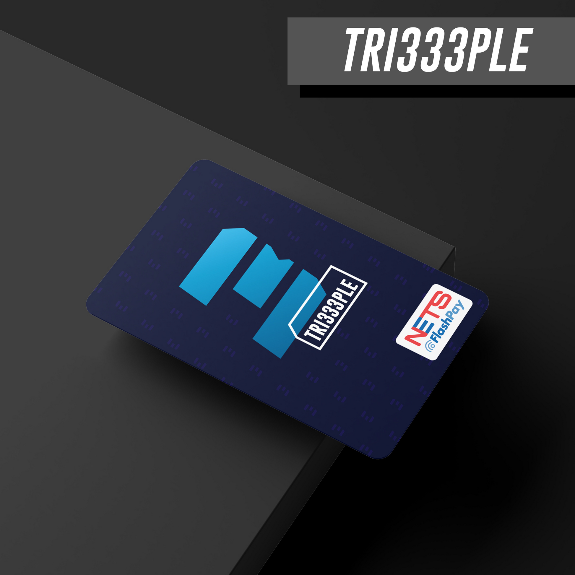 tri333ple official nets flashpay card on table