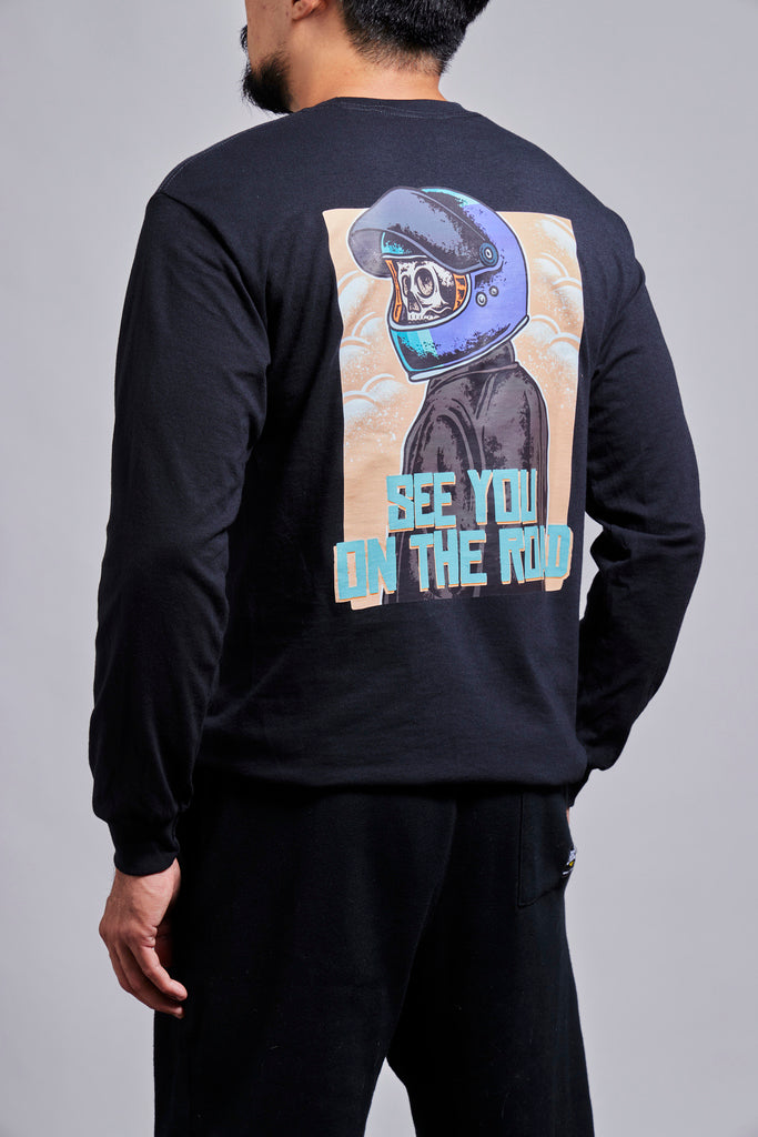 tri333ple motorcycle long sleeve shirt
