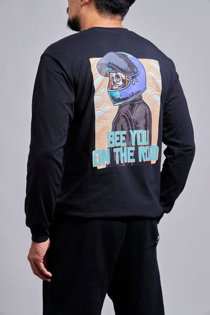 tri333ple motorcycle long sleeve shirt