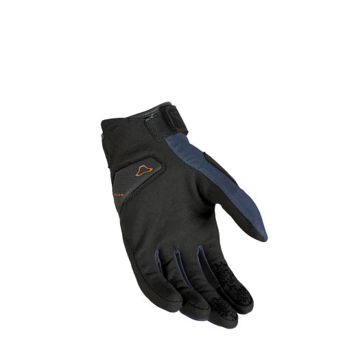 Macna Darko Blue Glove for motorcycle riding rear view