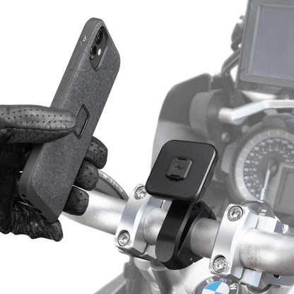Peak Design Motorcycle Bar Mount Phone Holder when on a motorcycle