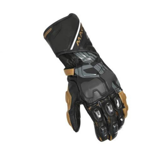Macna Powertrack Black/ Gold Glove for motorcycle track main photo