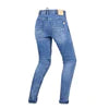 Shima DEVON Women Blue Reinforced Jeans for motorcycle rear view