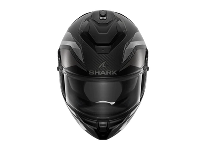 Shark Spartan GT Pro Carbon Ritmo Matt Black Grey Helmet Motorcycle top view