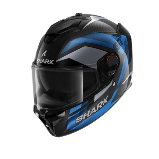Shark Spartan GT Pro Carbon Ritmo Black Blue Grey Helmet Motorcycle