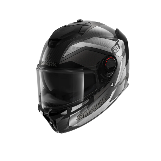 Shark Spartan GT Pro Carbon Ritmo Matt Black Grey Helmet Motorcycle