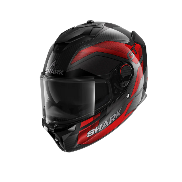 Shark Spartan GT Pro Carbon Ritmo Black Red Grey Helmet Motorcycle