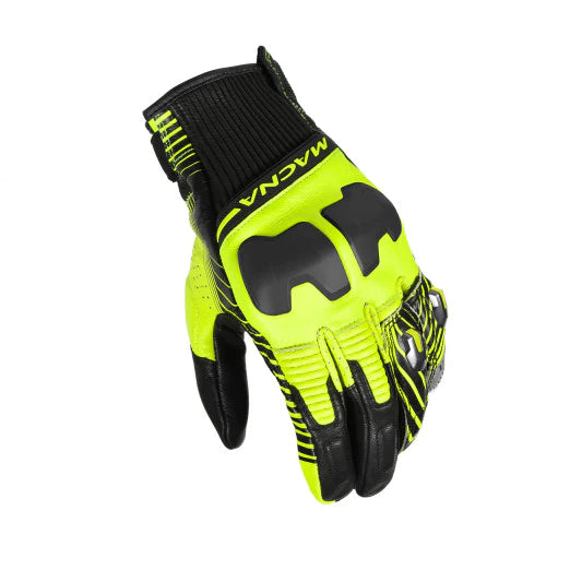 Macna Ultraxx Black Fluo Yellow Motorcycle Glove